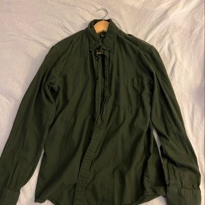 Uniqlo Green Button Down shirt S
